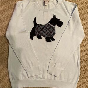 Talbots Scotty dog sweater